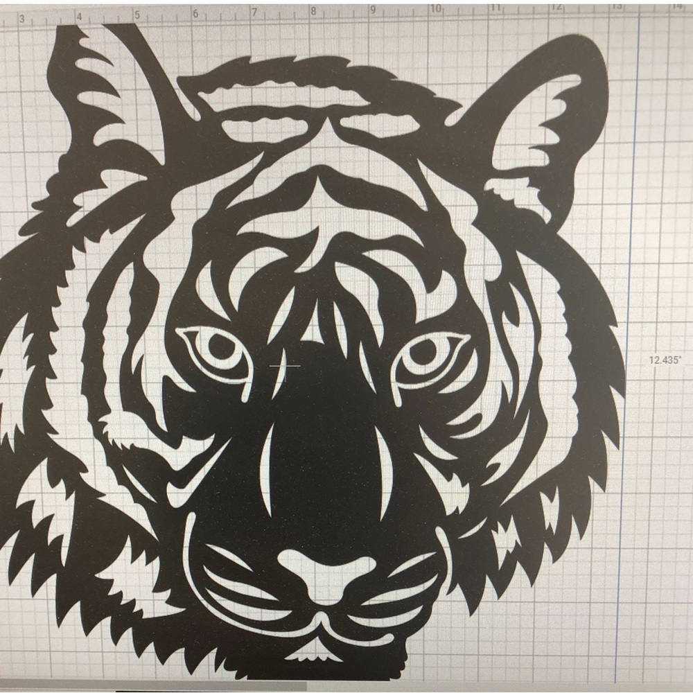 Black Tiger Wall Art Decor